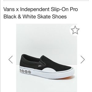 vans x independent slip ons never worn!